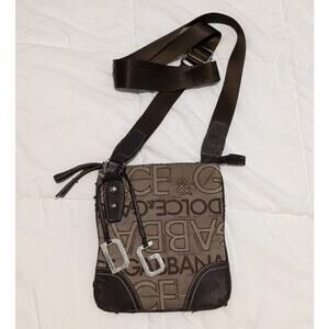 Brown Dolce & Gabbana Crossbody Messenger Bag